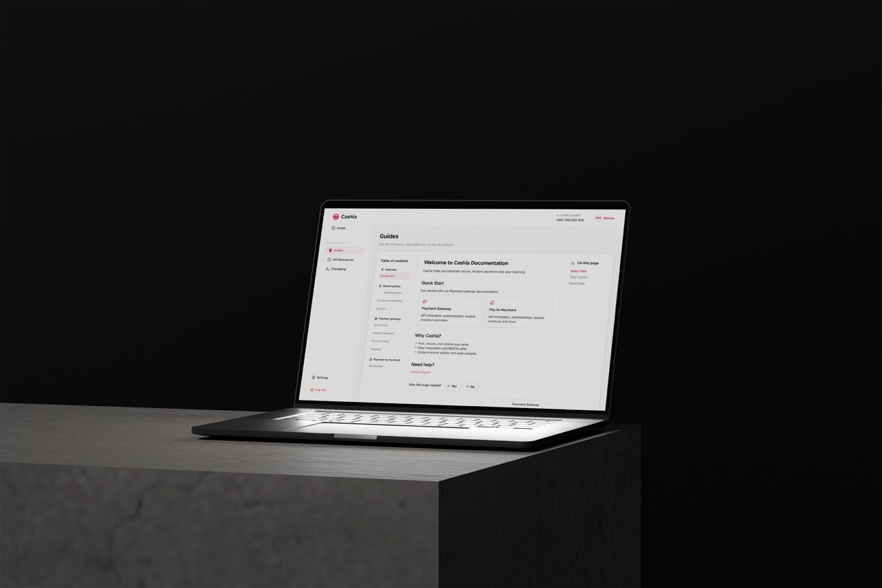 Cashia developer guides